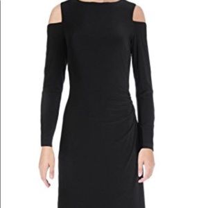 Lauren by Ralph Lauren Cold Shoulder Evening Dress